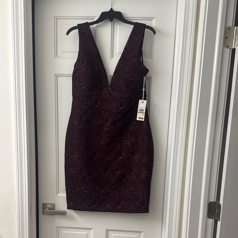 Elegant Burgundy Sleeveless Dress